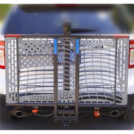 WHEELCHAIR CARRIERS Wheelchair Carrier US208cl2 Patriotic Electric Lift with Class II Hitch Adapter; 0.25 in. US208cl2